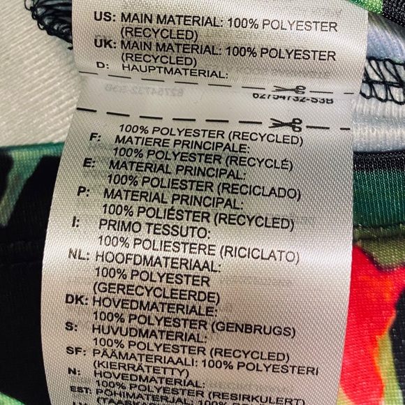 Adidas Floral Dress Athleisure Streetwear Y2K Black Print Mini Tunic New - Picture 12 of 12